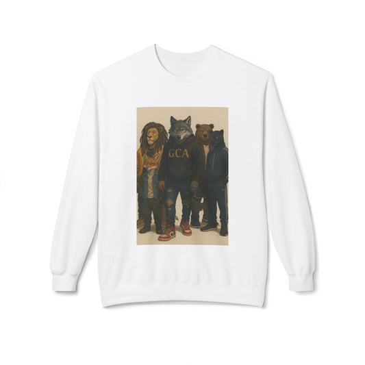 Gray Culture "The Pack" Fleece Crewneck Sweatshirt