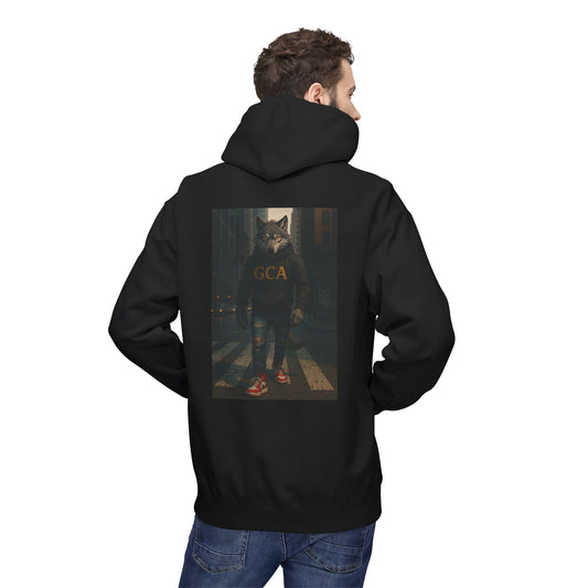 Gray Culture Apparel Mascot Wolf Hoodie